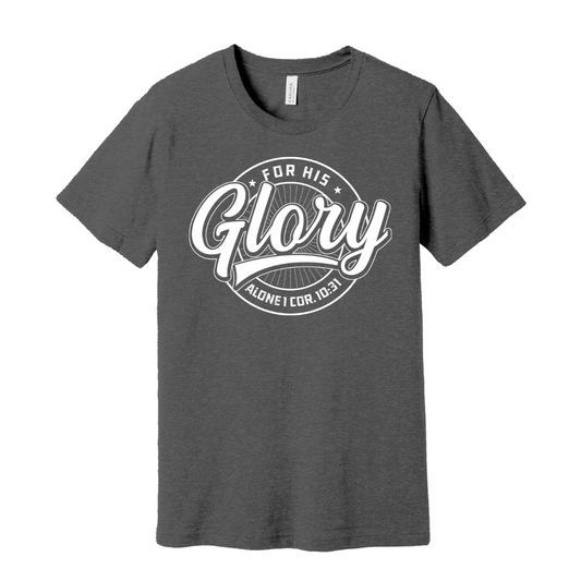 His Glory T-Shirt - Asphalt