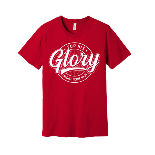 His Glory T-Shirt - Red